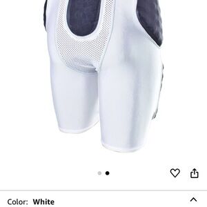 Men’s 2xl Football padded shorts for hip, tail and thigh.